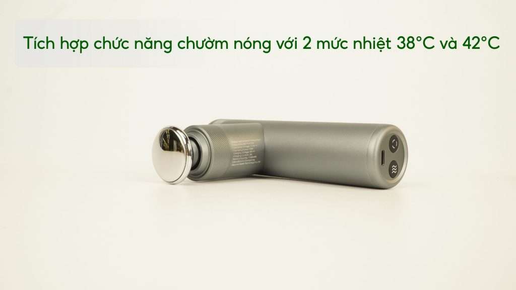 Máy massage cầm tay Philips PPM7307 Tích hợp chức năng chườm nóng với 2 mức nhiệt 38°C và 42°C