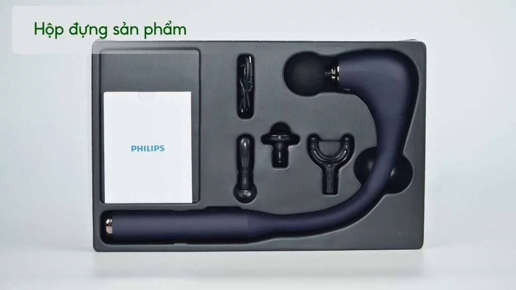 Máy massage cầm tay Philips PPM7331 Hộp đựng sản phẩm