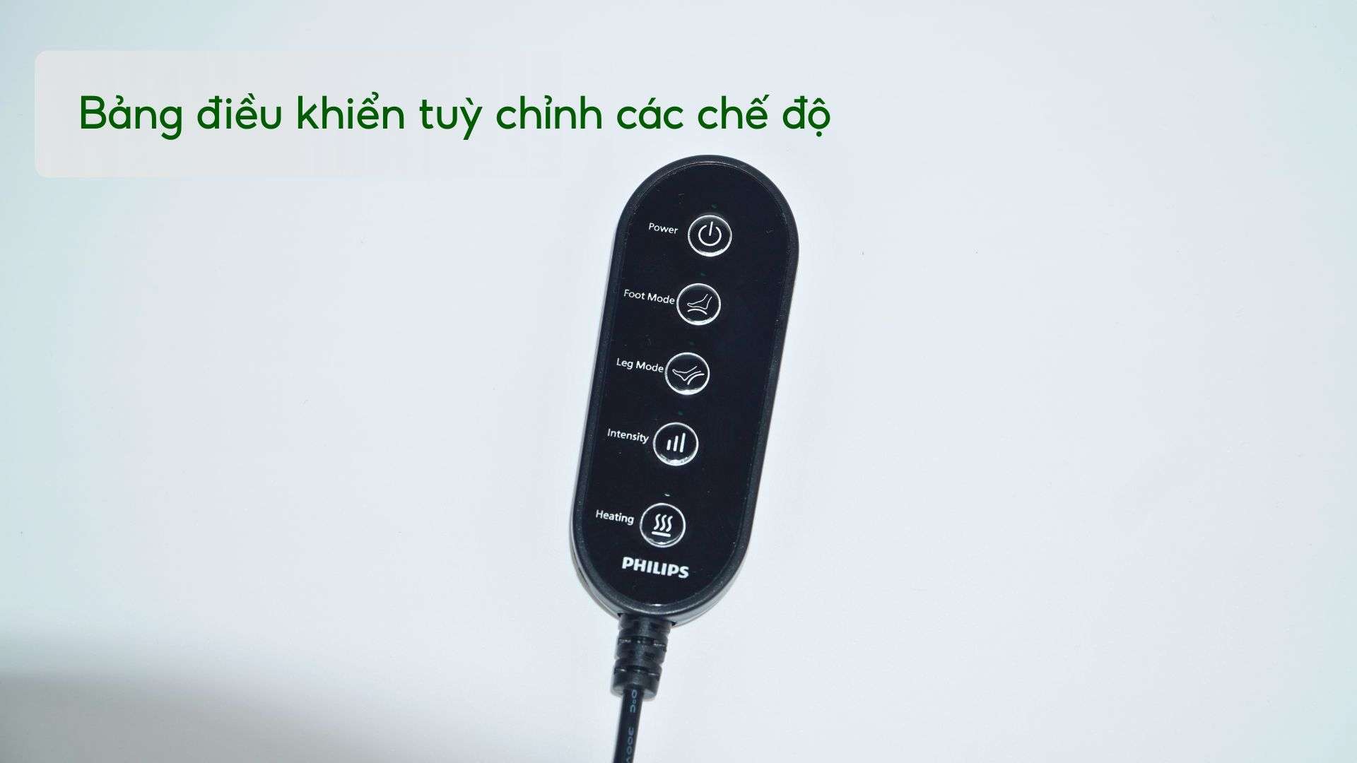 Máy massage chân Philips PPM6331 Bảng điều khiển tuỳ chỉnh các chế độ