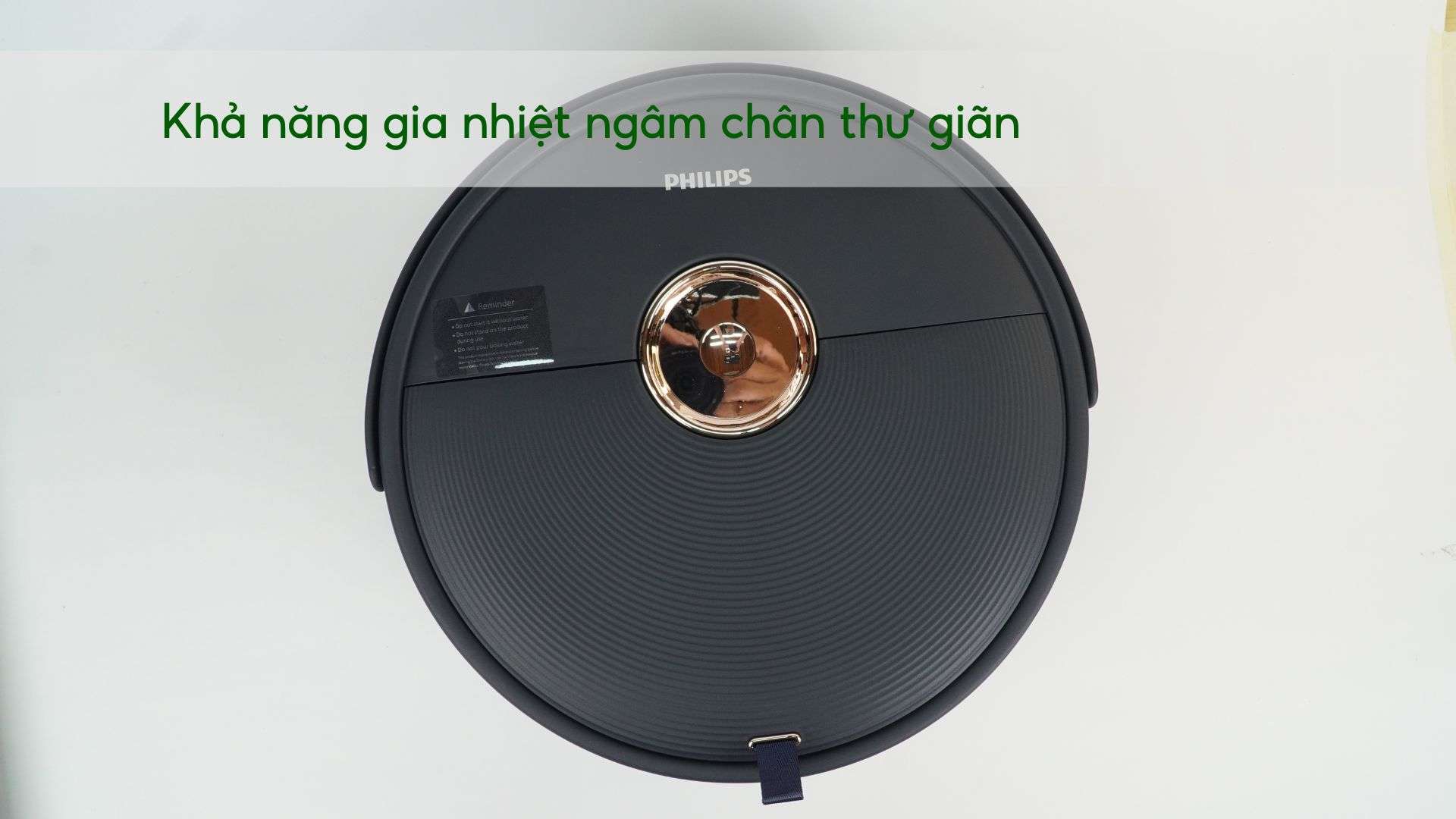 Máy massage chân Philips PPM6501 Khả năng gia nhiệt ngâm chân thư giãn