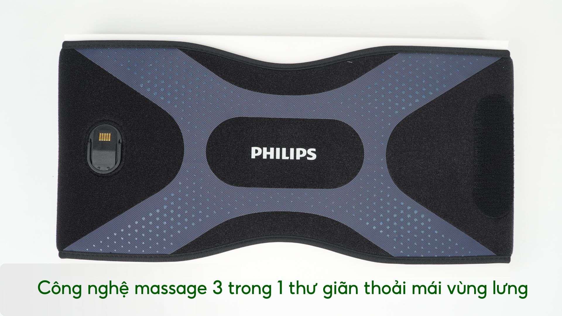 Máy massage đai bụng Philips PPM4331 Công nghệ massage 3 trong 1 thư giãn thoải mái vùng lưng