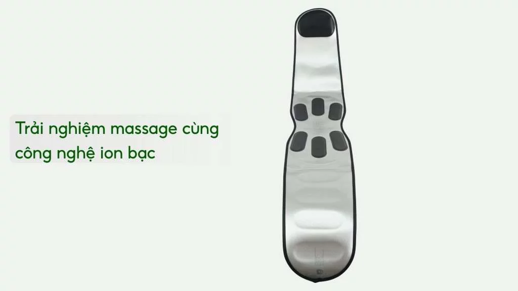 Máy massage đai bụng Philips PPM4331 Trải nghiệm massage cùng công nghệ ion bạc