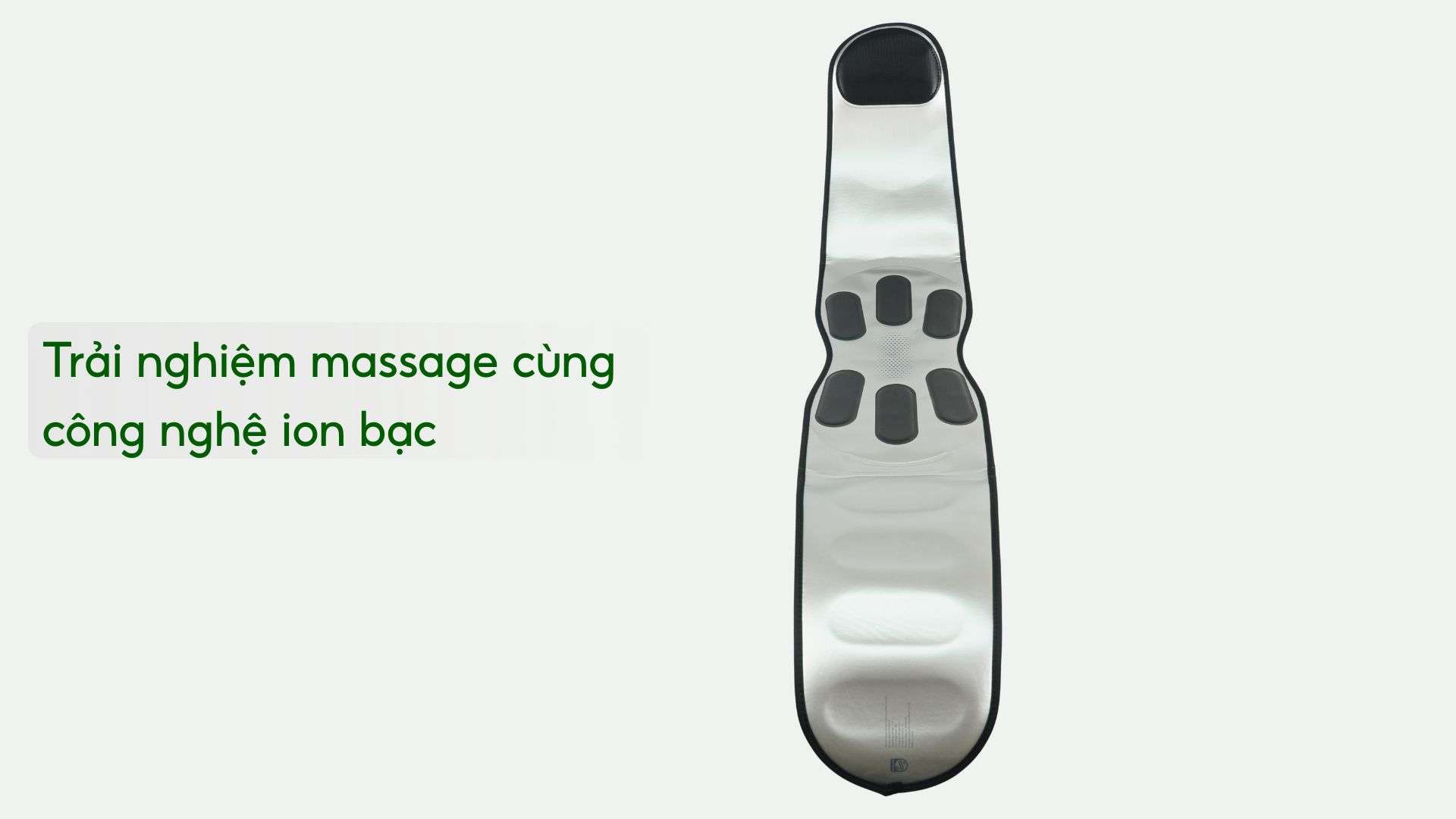 Máy massage đai bụng Philips PPM4331 Trải nghiệm massage cùng công nghệ ion bạc