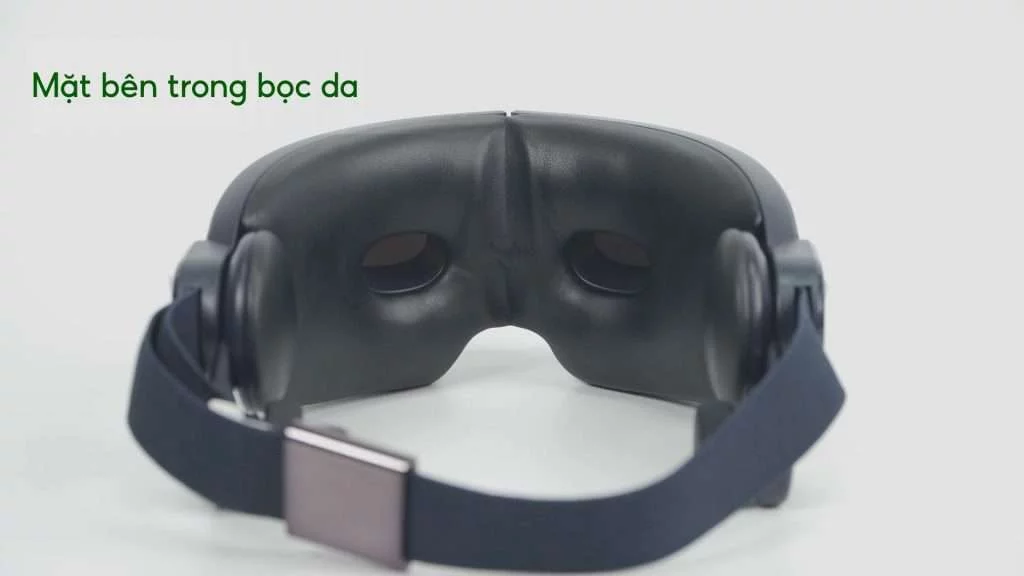 Máy massage mắt Philips PPM2702 Mặt bên trong bọc da
