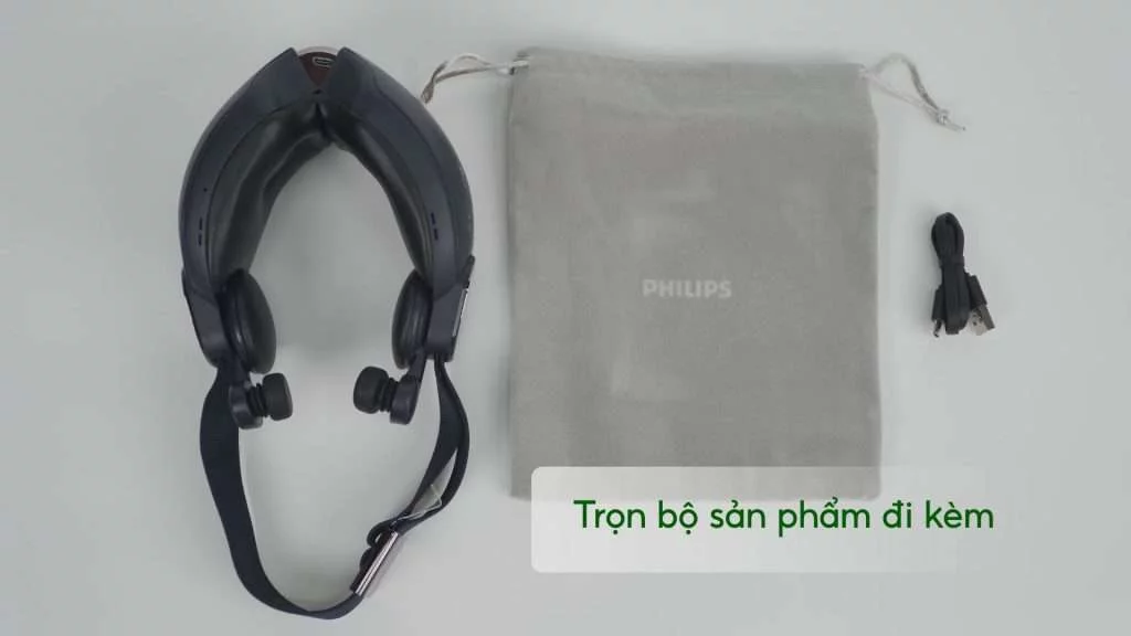 Máy massage mắt Philips PPM2702 Trọn bộ sản phẩm đi kèm