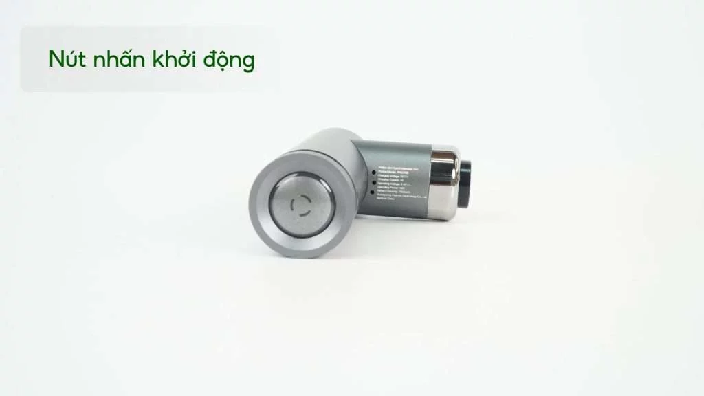 Máy massage mini Philips PPM7308 Nút nhấn khởi động
