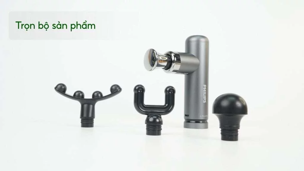 Máy massage mini Philips PPM7308 Trọn bộ sản phẩm