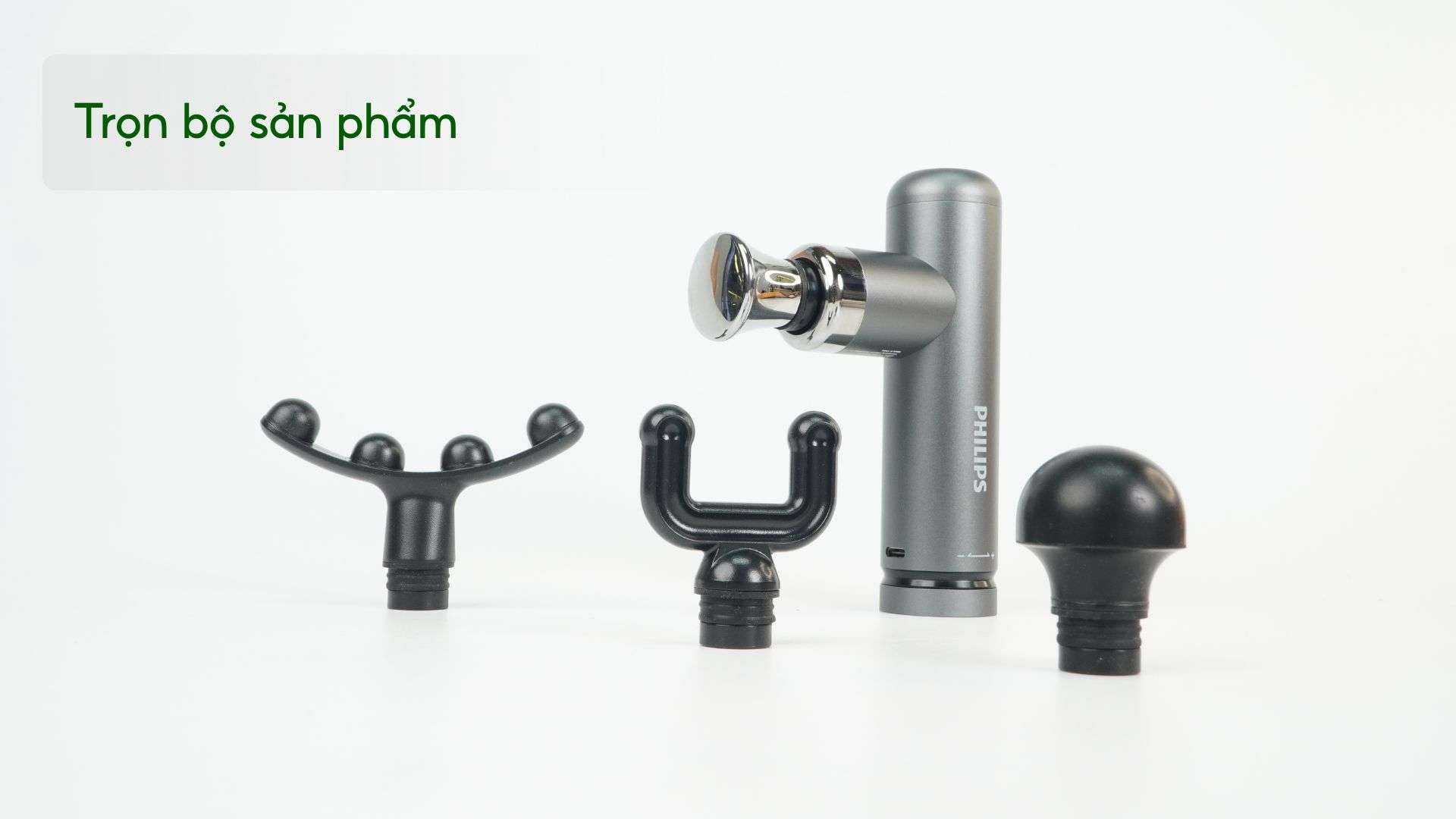 Máy massage mini Philips PPM7308 Trọn bộ sản phẩm