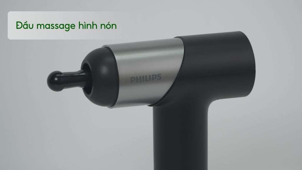 Máy massage mini Philips PPM7323 Đầu massage hình nón