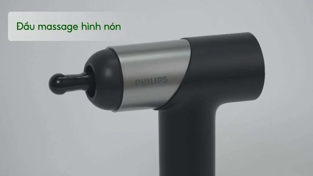 Máy massage mini Philips PPM7323 Đầu massage hình nón