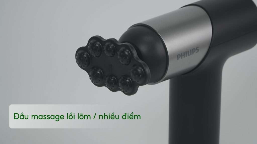 Máy massage mini Philips PPM7323 Đầu massage lồi lõm _ nhiều điểm