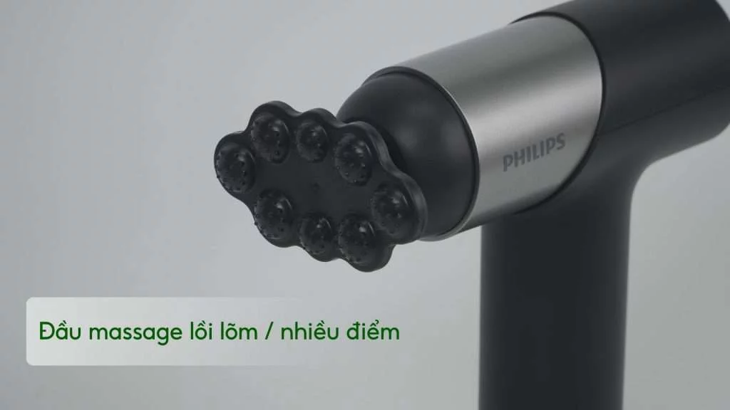 Máy massage mini Philips PPM7323 Đầu massage lồi lõm _ nhiều điểm