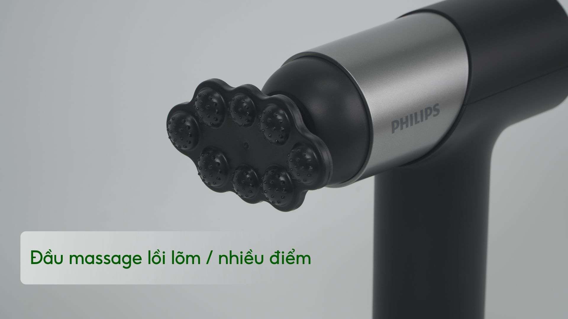 Máy massage mini Philips PPM7323 Đầu massage lồi lõm _ nhiều điểm