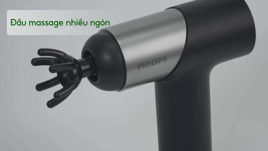 Máy massage mini Philips PPM7323 Đầu massage nhiều ngón