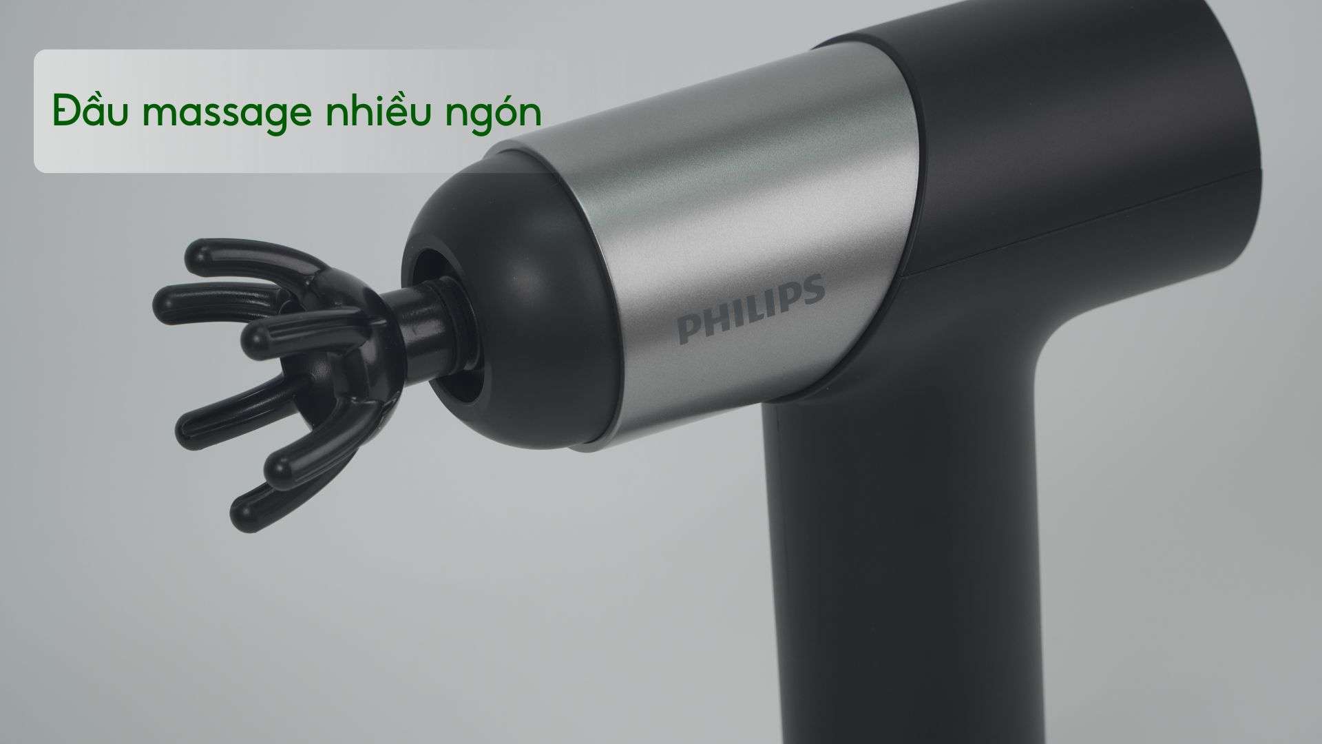 Máy massage mini Philips PPM7323 Đầu massage nhiều ngón