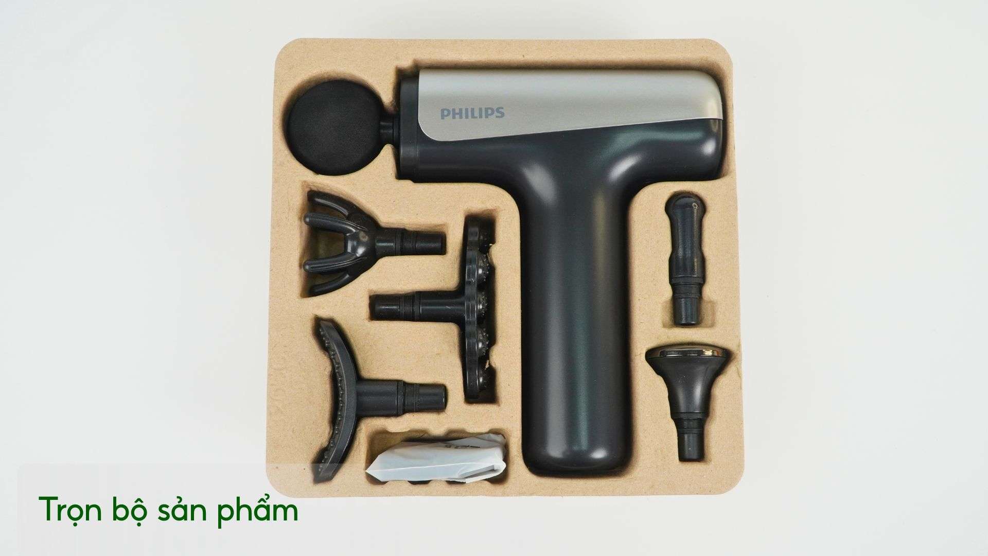 Máy massage thể thao Philips PPM7325 Trọn bộ sản phẩm