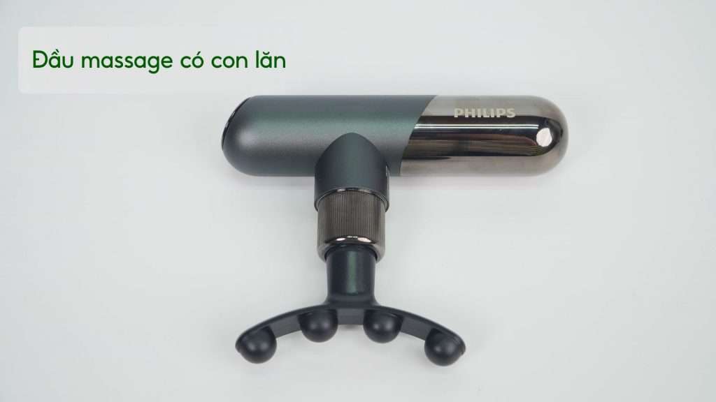 Máy massage thể thao mini Philips PPM7501 Đầu massage có con lăn