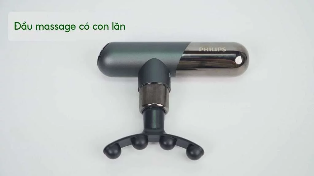 Máy massage thể thao mini Philips PPM7501 Đầu massage có con lăn