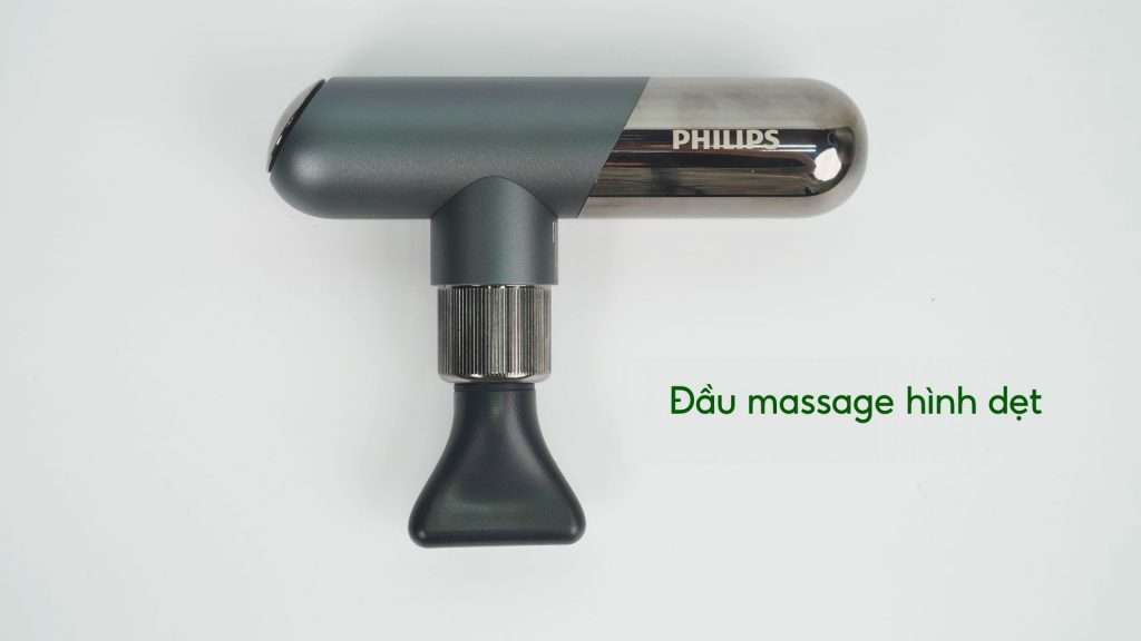 Máy massage thể thao mini Philips PPM7501 Đầu massage hình dẹt