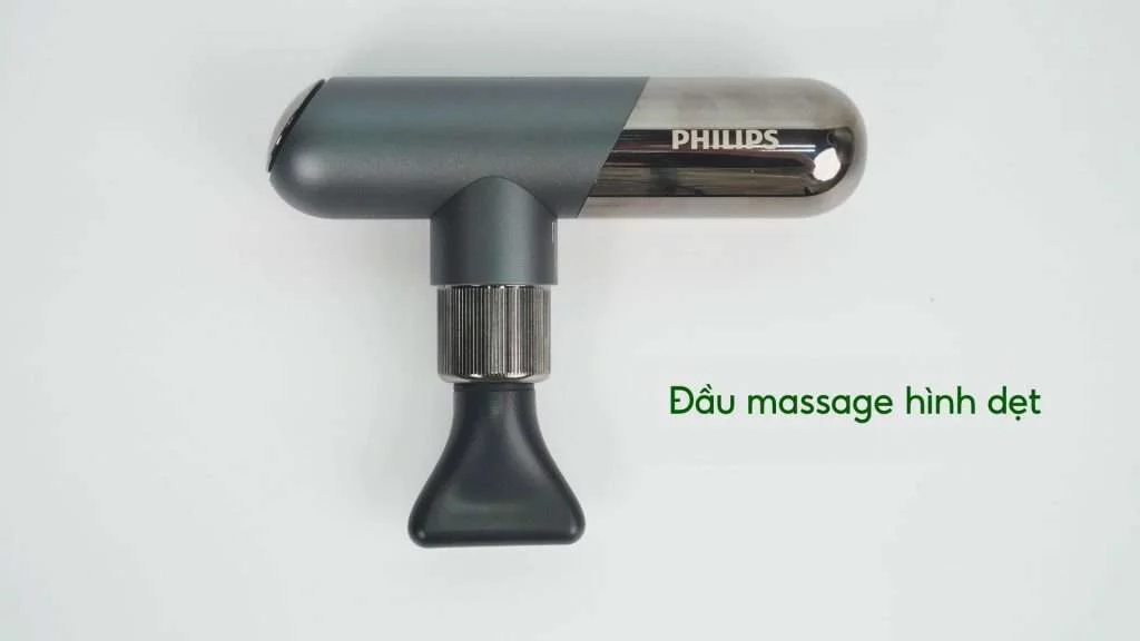 Máy massage thể thao mini Philips PPM7501 Đầu massage hình dẹt