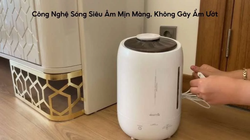 Máy tạo độ ẩm Deerma F600 Công Nghệ Sóng Siêu Âm Mịn Màng, Không Gây Ẩm Ướt