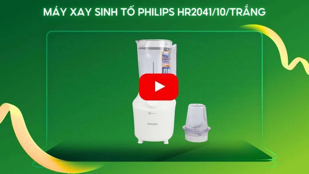 Máy xay sinh tố PHILIPS HR2041_10_Trắng