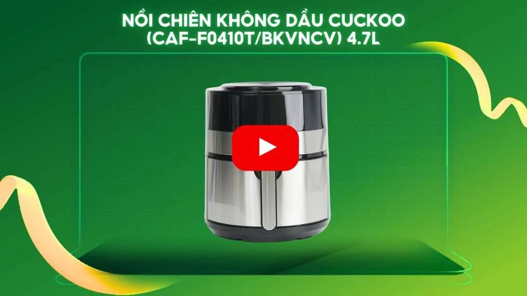 Nồi Chiên Không Dầu Cuckoo (CAF-F0410T_BKVNCV) 4.7L Đen