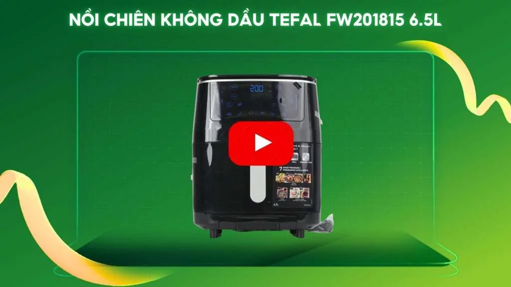 Nồi Chiên Không Dầu Tefal FW201815 6.5L Đen