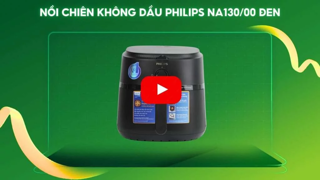 Nồi chiên không dầu PHILIPS NA130_00 Đen