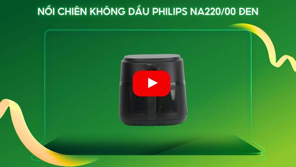 Nồi chiên không dầu PHILIPS NA220_00 Đen