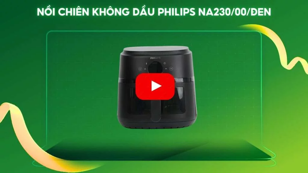 Nồi chiên không dầu PHILIPS NA230_00_Đen