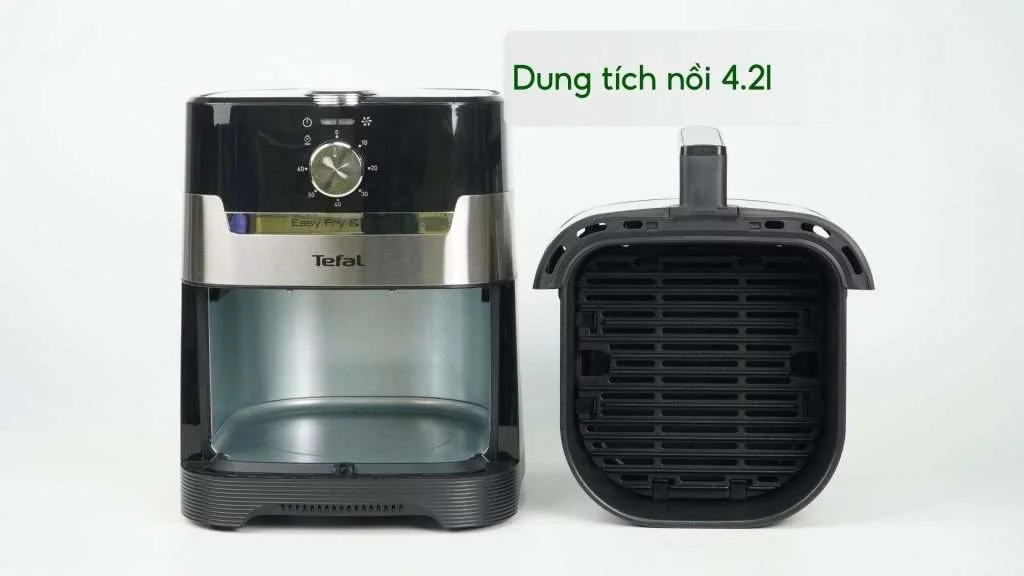 Nồi chiên không dầu Tefal 2in1 EY501D15 4.6L Cơ Dung tích nồi 4.2l