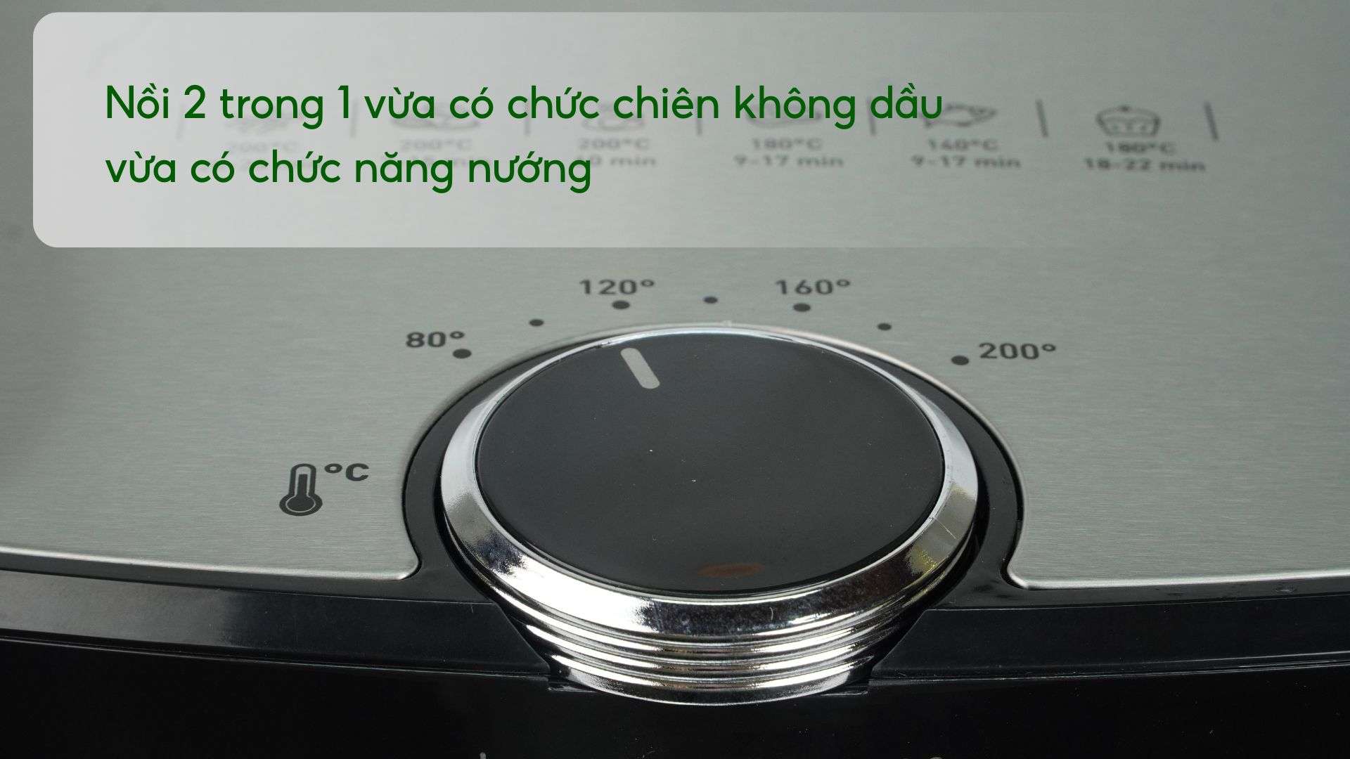 Nồi chiên không dầu Tefal 2in1 EY501D15 4.6L Cơ Nồi 2 trong 1 vừa có chức chiên không dầu vừa có chức năng nướng