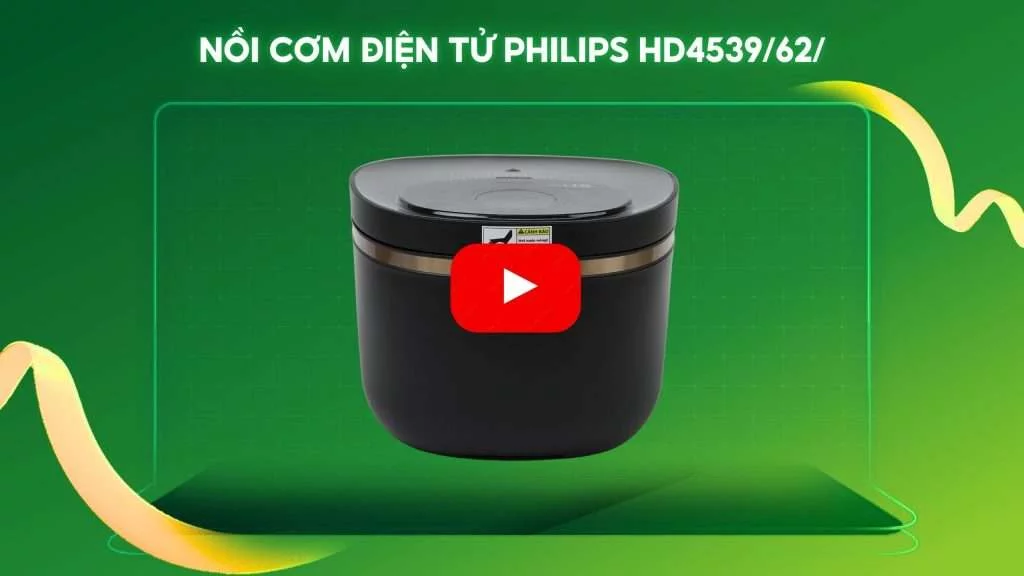 Nồi cơm điện tử PHILIPS HD4539_62_Đen viền đồng