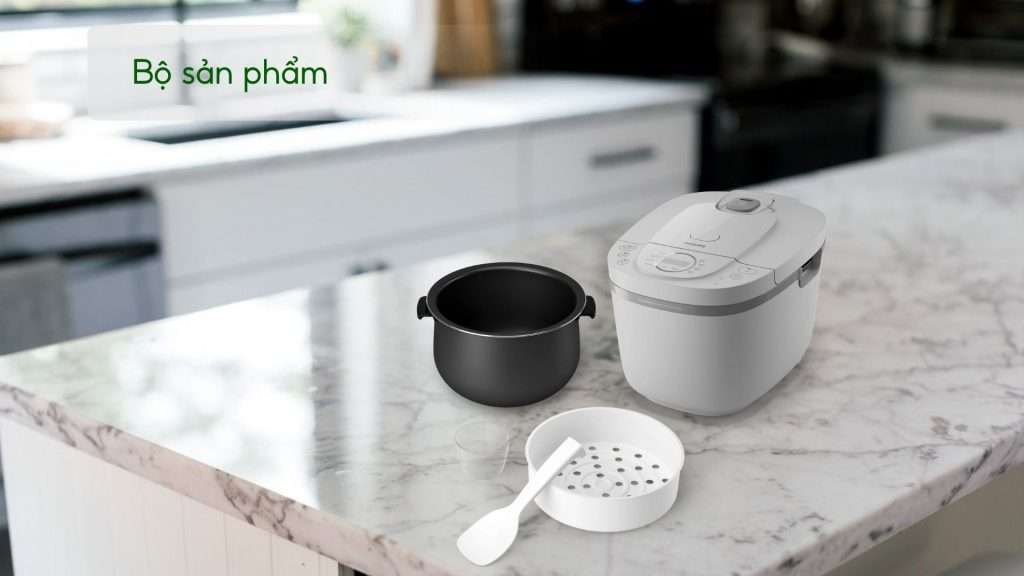 Nồi cơm điện tử Philips HD4719_32 bộ sản phẩm