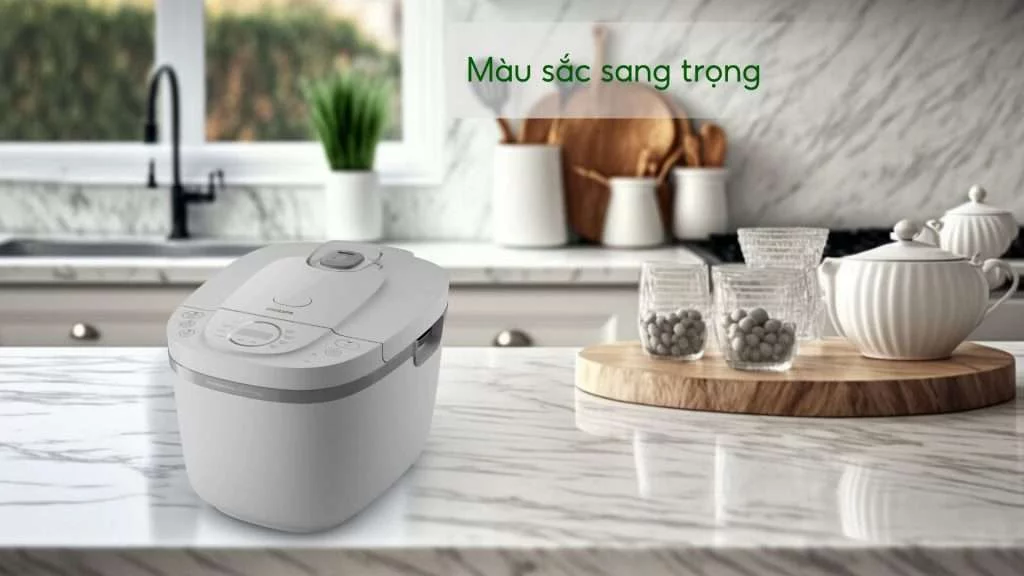 Nồi cơm điện tử Philips HD4719_32 màu sắc sang trọng
