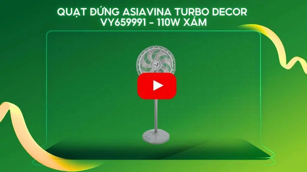 Quạt Đứng Asiavina Turbo Decor VY659991 – 110W Xám