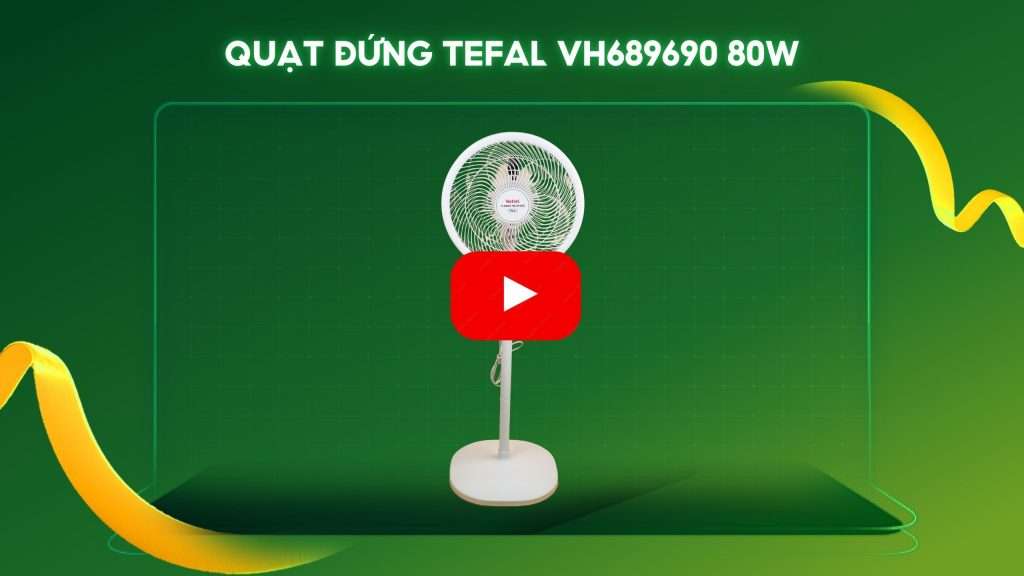 Quạt Đứng Tefal VH689690 80W Trắng
