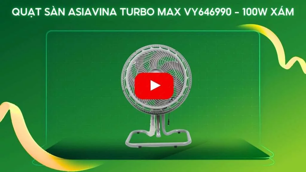 Quạt Sàn Asiavina Turbo Max VY646990 – 100W Xám (2)