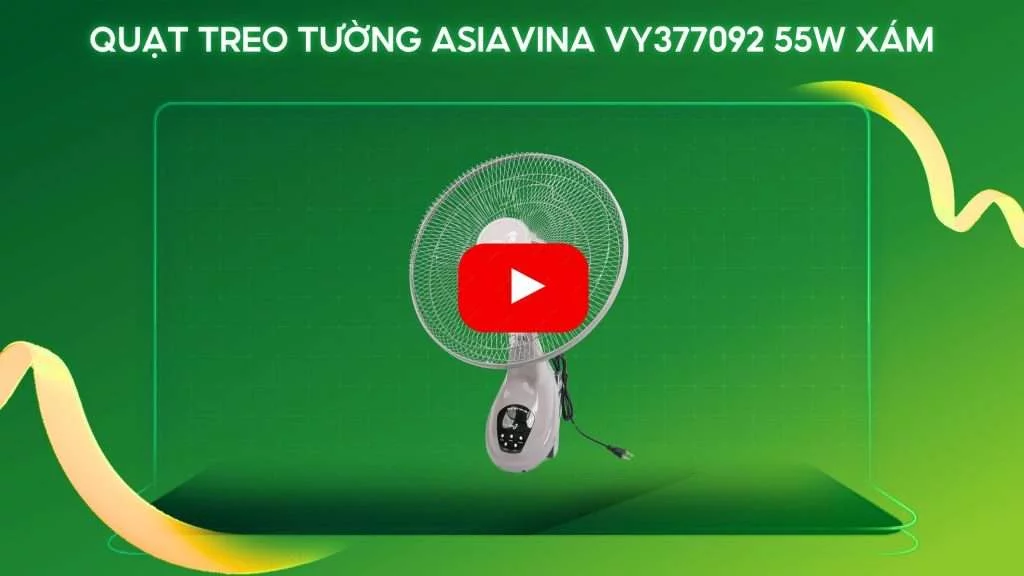 Quạt Treo Tường Asiavina VY377092 55W Xám