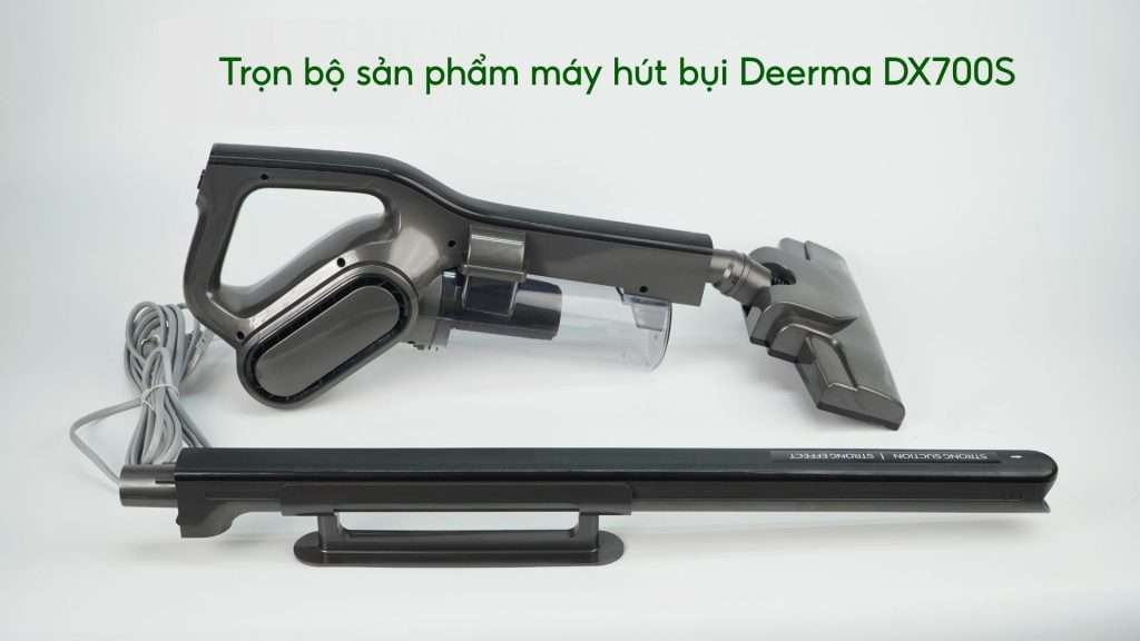 Trọn bộ sản phẩm máy hút bụi Deerma DX700S