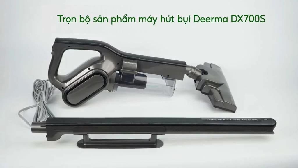 Trọn bộ sản phẩm máy hút bụi Deerma DX700S