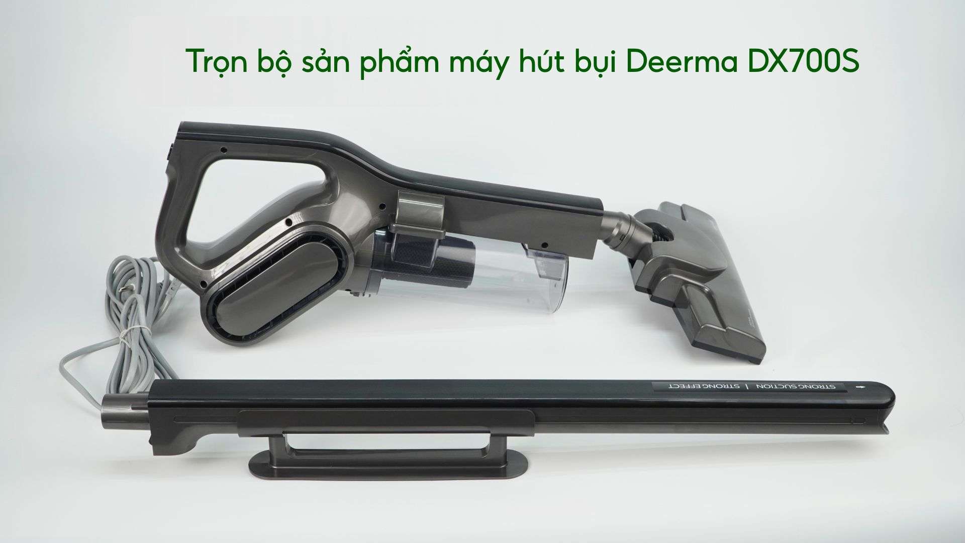 Trọn bộ sản phẩm máy hút bụi Deerma DX700S