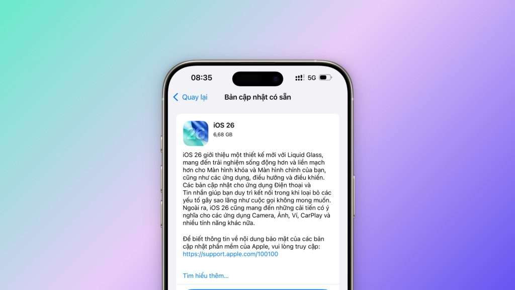 iOS 26 chính thức được Apple phát hành có gì mới