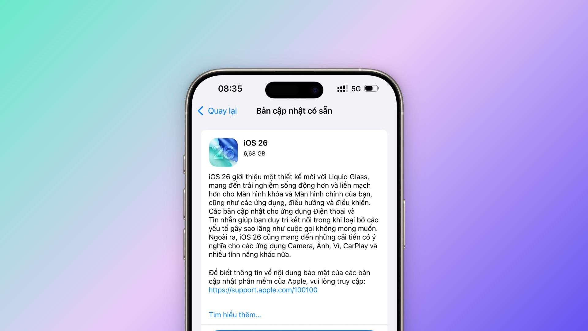 iOS 26 chính thức được Apple phát hành có gì mới