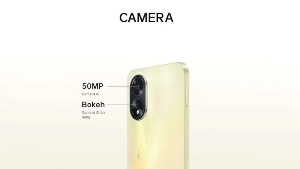 Camera AI 50MP đẹp tự nhiên Oppo A38