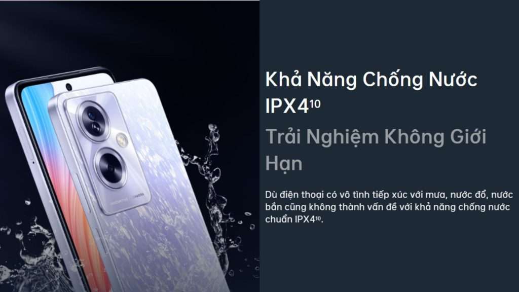 ĐTDĐ Oppo A79 5G (8-256GB) Đen chống nước IPX4 10