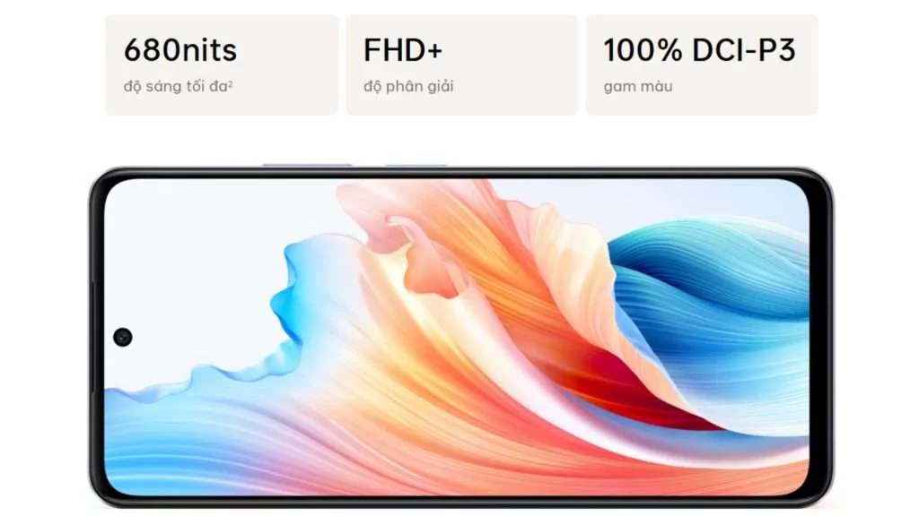 ĐTDĐ Oppo A79 5G (8-256GB) Đen màn hình FHD+