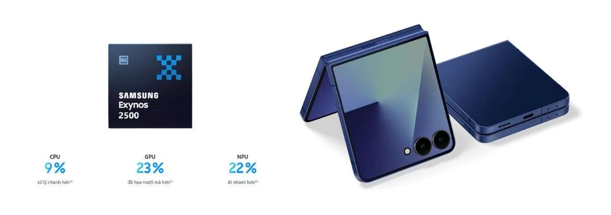 Galaxy Z Flip 7 Sử dụng chip Exynos 2500
