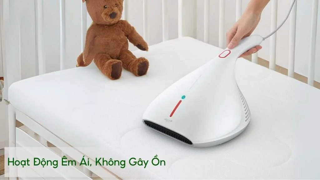 Hoạt Động Êm Ái, Không Gây Ồn Máy hút bụi đệm giường Deerma CM800